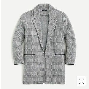 J Crew Sophie Open Front Sweater Blazer